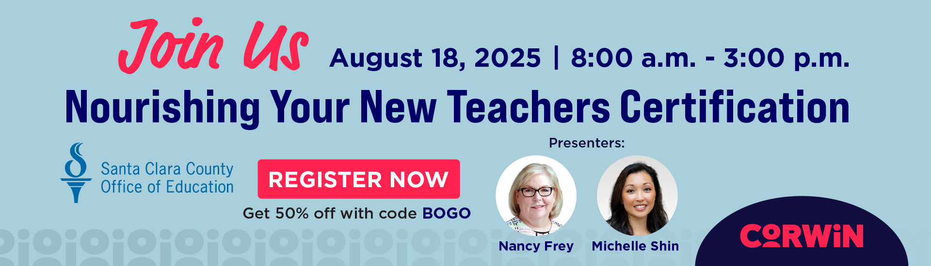 Nourishing Your New Teachers Certification - August 18, 2025 8:00 a.m. - 3:00 p.m. 50% off discount code BOGO