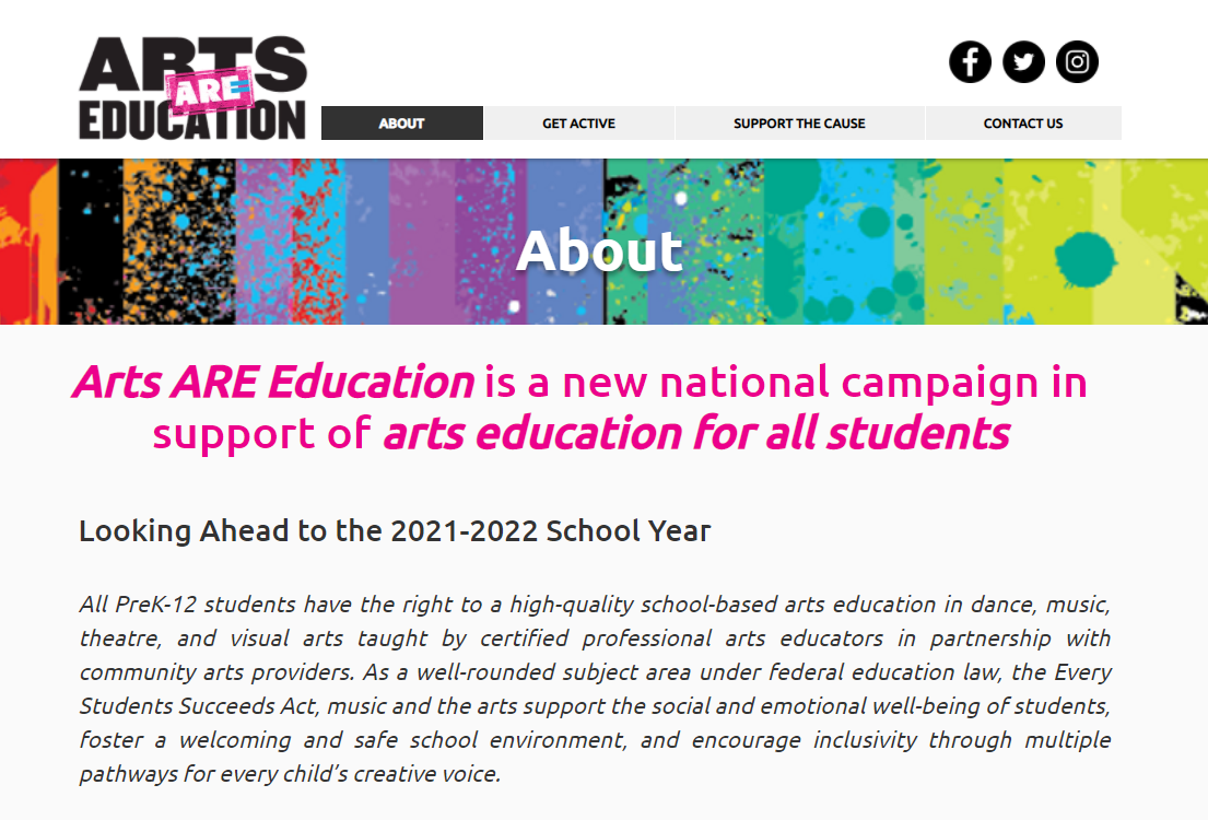 Arts Are Education Campaign