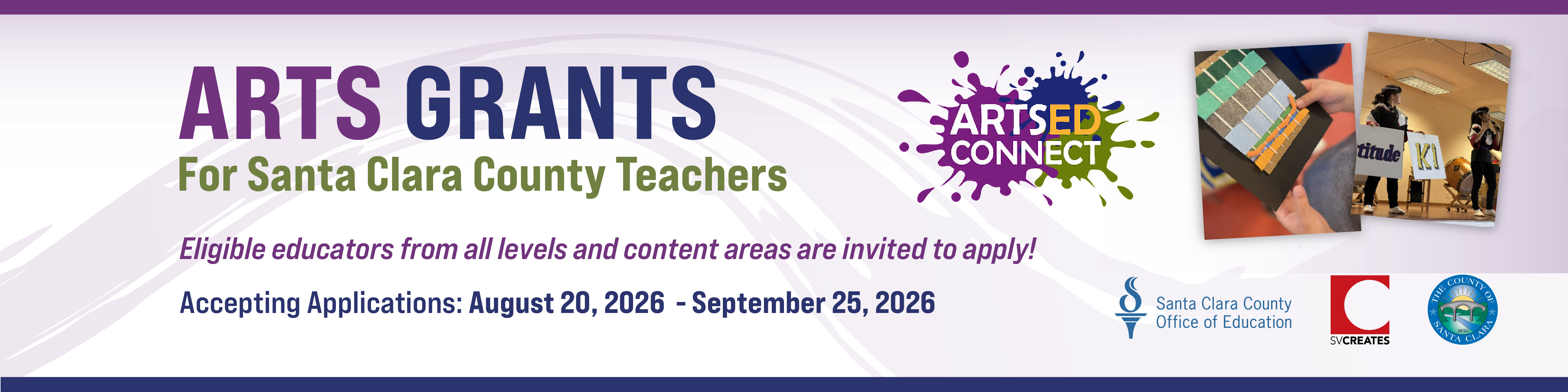 Arts Grants for Santa Clara County Teachers