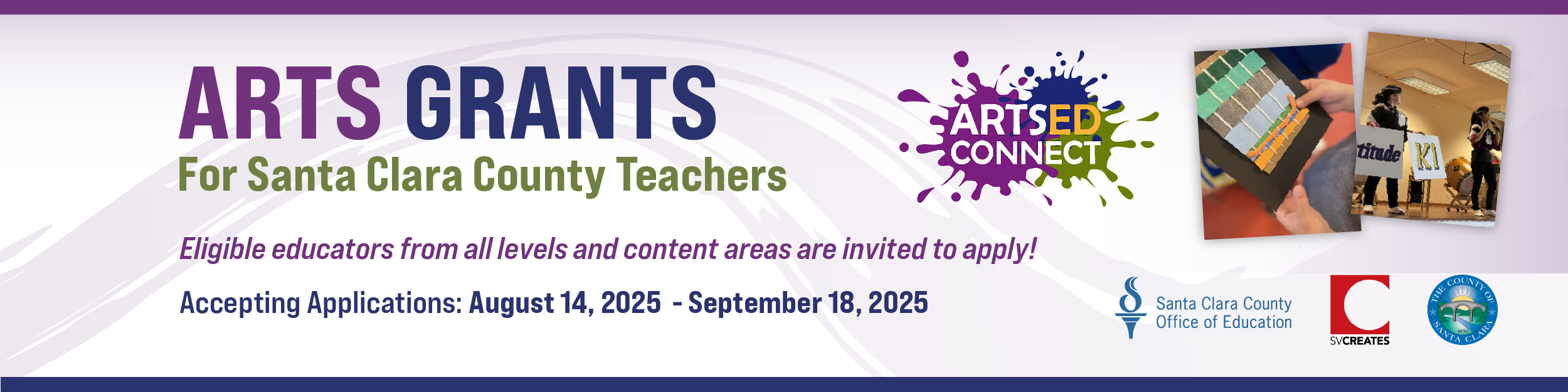 Arts Grants for Santa Clara County Teachers