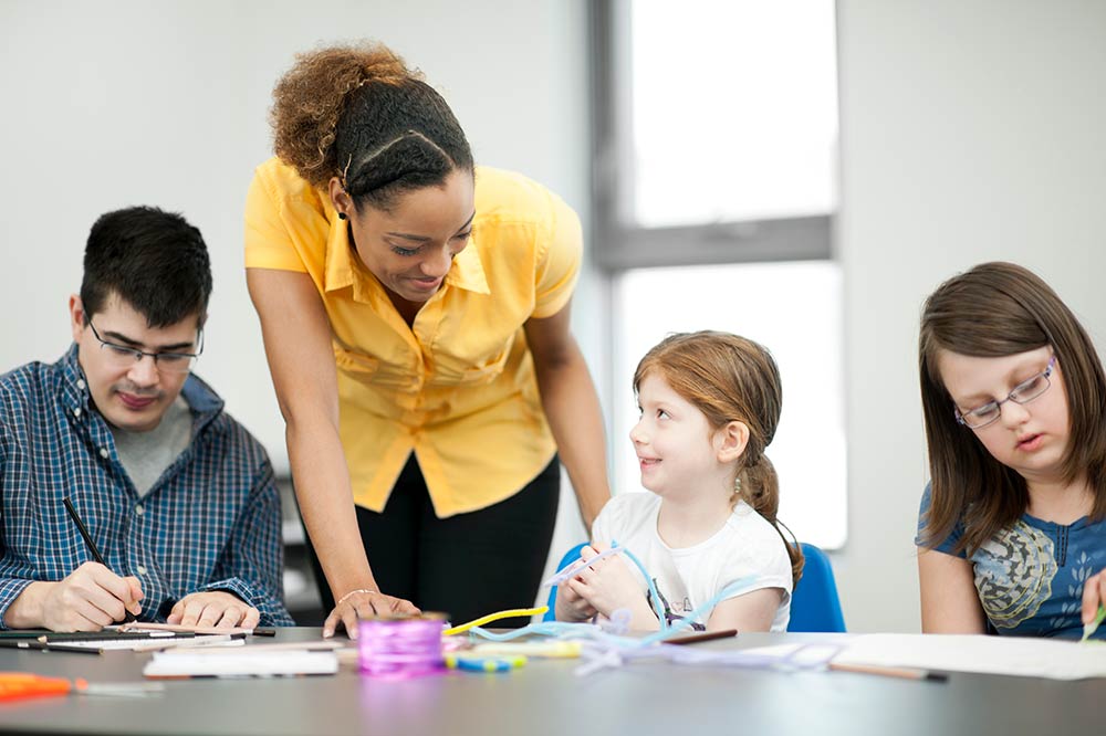 teacher and students