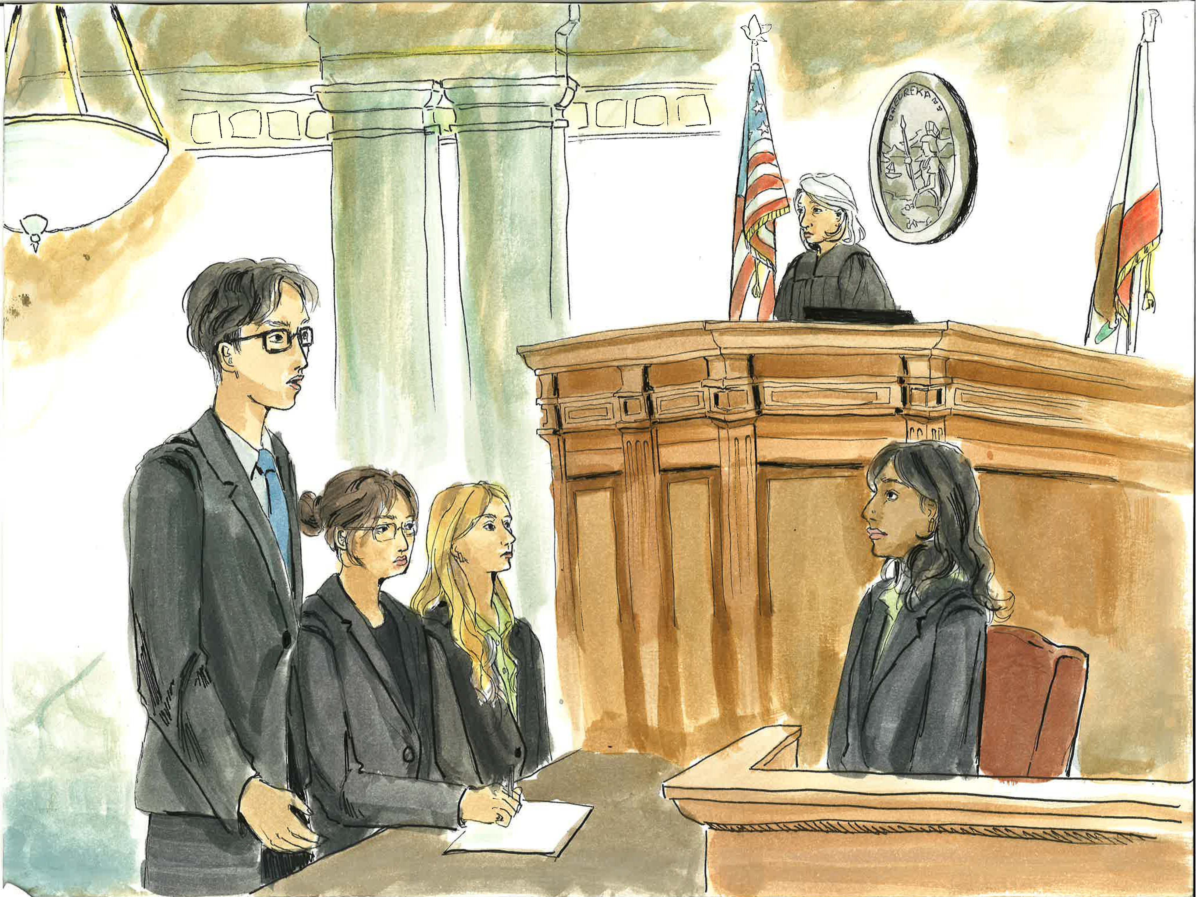 Senior Division Courtroom Artist