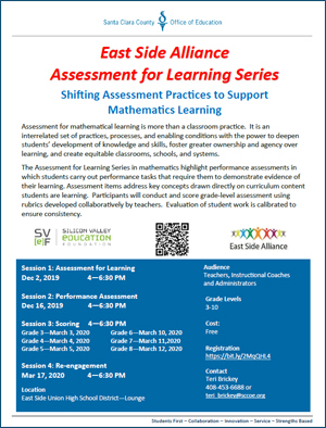 flyer for Shifting Assessment Practices to Support Mathematics Learning