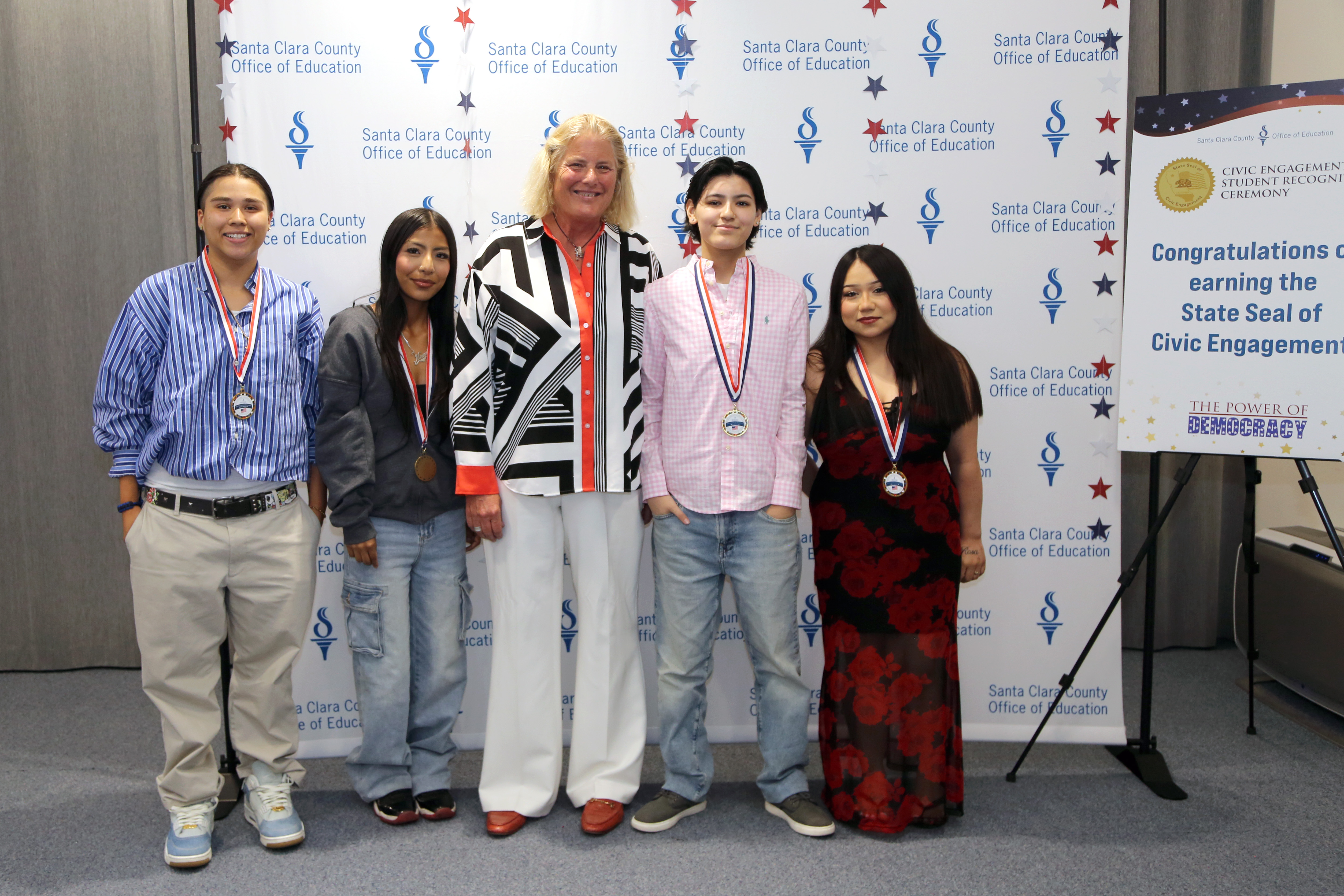 Opportunity Youth Academy Students with SSCE Medals