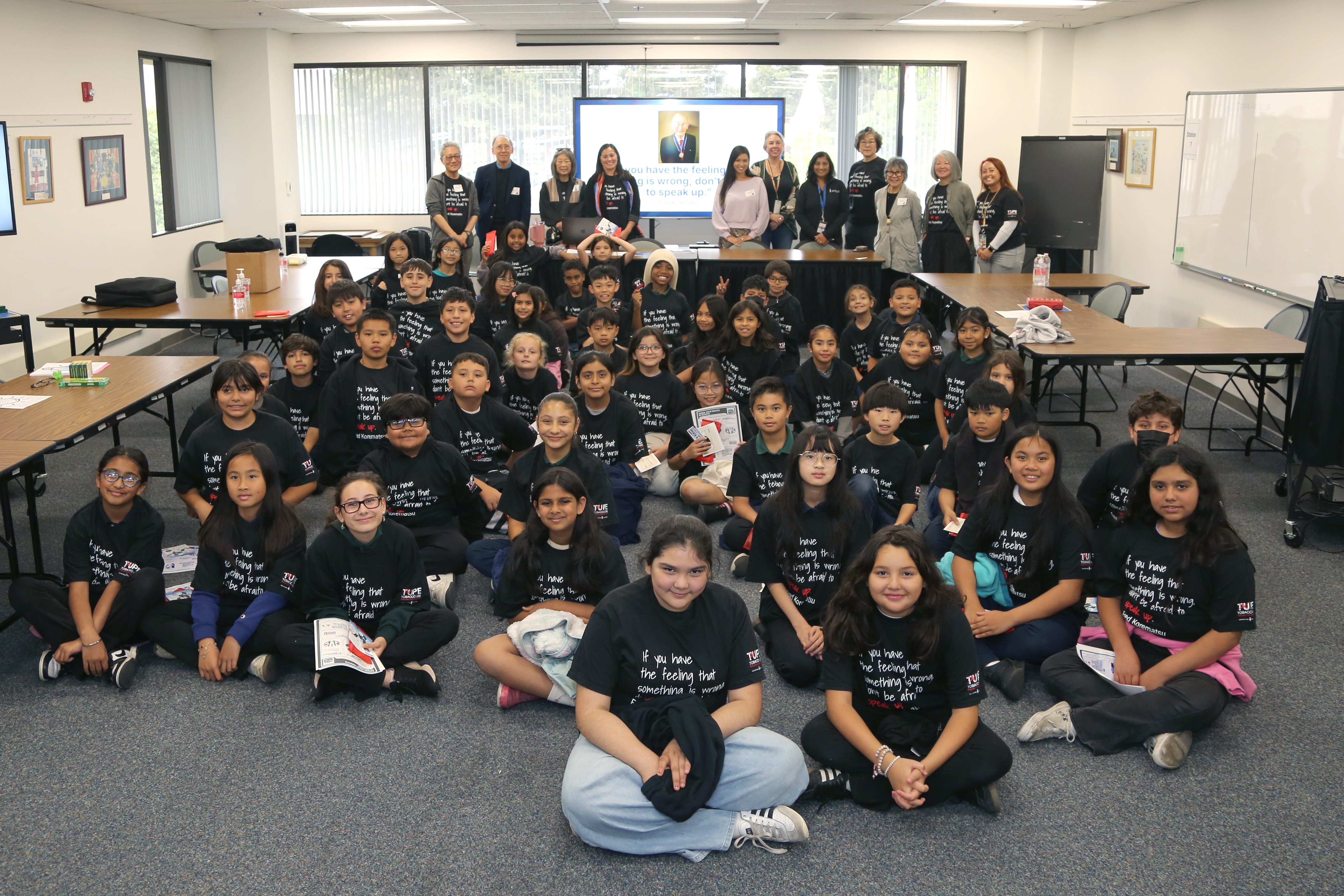 Elementary school students group photo