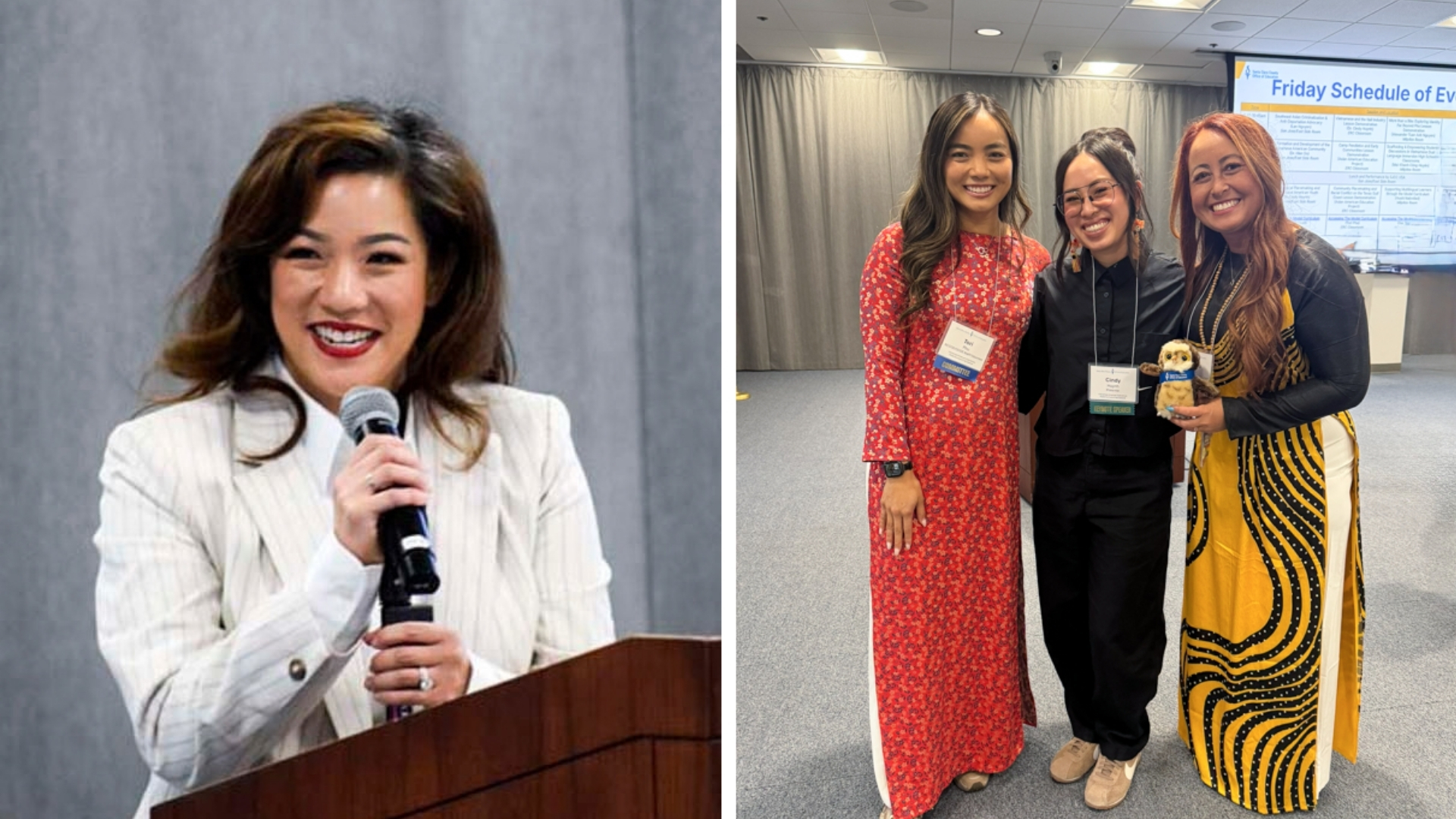 Supervisor Betty Duong, Dr. Cindy Huynh, and event coordinators