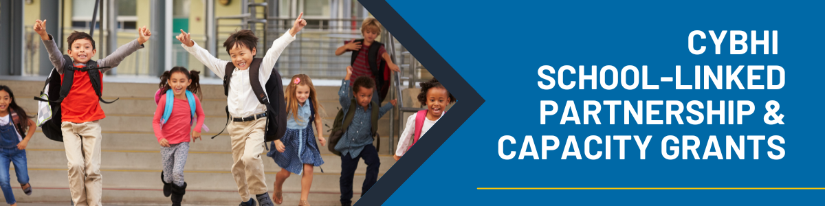 Children with backpacks, excited for school