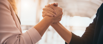 two people engaging with each other